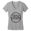 team damon salvatore (6) Women's V-Neck T-Shirt