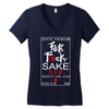 Fuck Sake (Black) Women's V-Neck T-Shirt