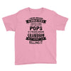 Super Cool Pops Of A Freaking Awesome Grandson Youth Tee