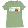 pardon the interruption Ladies Fitted T-Shirt