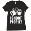 i shoot people Ladies Fitted T-Shirt