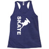 skate  fun skateboard Racerback Tank