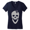 skull tetris Women's V-Neck T-Shirt