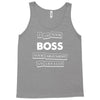 argument invalid boss Tank Top