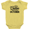queens are born in october Infant Clothing