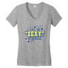 i put the sexy in dyslexia Women's V-Neck T-Shirt