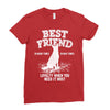 Best Friend German Shepherd Ladies Fitted T-Shirt