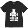 gym cat workout V-Neck Tee