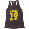 team 10  gold Racerback Tank