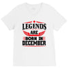 Legends Are Born In December V-Neck Tee