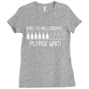 dad to be loading please wait Ladies Fitted T-Shirt