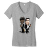 pulp fiction caricature ideal birthday gift present Women's V-Neck T-Shirt