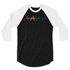 LGBT Heartbeat 3/4 Sleeve Shirt