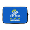 Kings Are Born In December Laptop cover