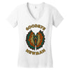 goodbye, newman Women's V-Neck T-Shirt
