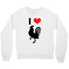 i love cock Crewneck Sweatshirt
