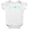sailing heart beat Baby Onesie
