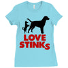 love stinks Ladies Fitted T-Shirt