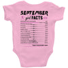 September Girl Facts Libra Baby Onesie