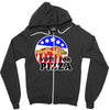 vote for pizza Zipper Hoodie