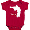 ishoot   camera photographer trained shooting funny gun photo gift tee Baby Bodysuit