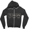 eat,sleep,game Zipper Hoodie