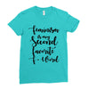 feminism is my second favorite f word Ladies Fitted T-Shirt