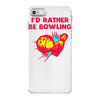 id rather be bowling iPhone 7 Case
