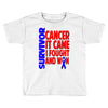 melanoma skin cancer survivor shirt blac Toddler T-shirt