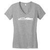 evolution of man, ford capri mk1 Women's V-Neck T-Shirt