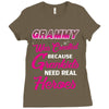 Grammy Was Created Because Need Real Heroes Ladies Fitted T-Shirt