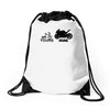 yours mine Drawstring Bags