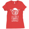 Family Trip To Moon Ladies Fitted T-Shirt