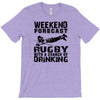 weekend rugby forecast beer pub drink T-Shirt