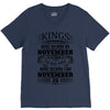 Real Kings Are Born On November 26 V-Neck Tee