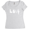 love  funny weapons retro war urban art guns knife cool peace Women's Triblend Scoop T-shirt