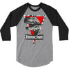jurassic park raptor natural 3/4 Sleeve Shirt