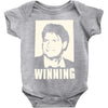 charlie sheen   winning   official Baby Onesie