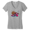 monster melodi Women's V-Neck T-Shirt