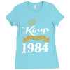 kings are born in 1984 Ladies Fitted T-Shirt