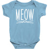 meow cute cat face Baby Onesie