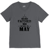 The Best Father Was Born In May V-Neck Tee
