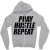 pray hustle repeat Zipper Hoodie