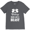 This Beauty Runs Like a Beast V-Neck Tee