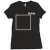 think outside the box Ladies Fitted T-Shirt