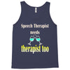 speech therapist needs wine therapy too Tank Top