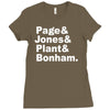 page jones plant bonham Ladies Fitted T-Shirt