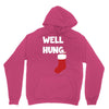 well hung endowed christmas stocking funny Unisex Hoodie