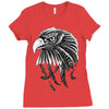 eagle ornate Ladies Fitted T-Shirt