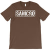 samcro funny retro biker gang sons fancy dress anarchy vintage T-Shirt